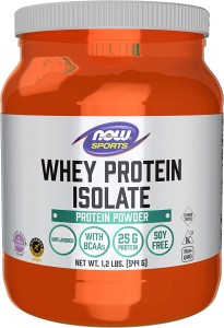 Now Foods Whey Protein Isolate 1.2 lbs 544g Izolat białka serwatkowego