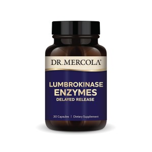 Lumbrokinaza 2000 FU Kapsułki o opóźnionym uwalnianiu Enzymy Dr Mercola Lumbrokinase Enzymes 30 kapsułek
